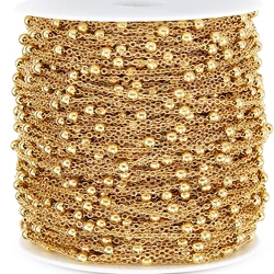 1Meter Stainless Steel Beads Chains for Jewelry Making DIY