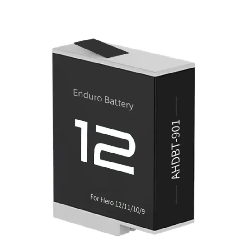Rechargeable Digital Battery For GoPro 12 Hero12 1850mAh 3 Slots Storage Charger Box For GoPro Hero 12 11 10 9 Accessories