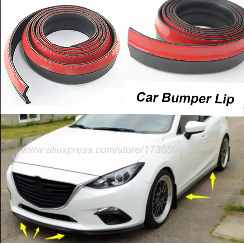 Lyudmila Bumper Lip Deflector Lips For Mazda 3 Mazda3 M3 Axela BK BL BM / Front Spoiler Skirt For Tuning View / Body Kit Strip