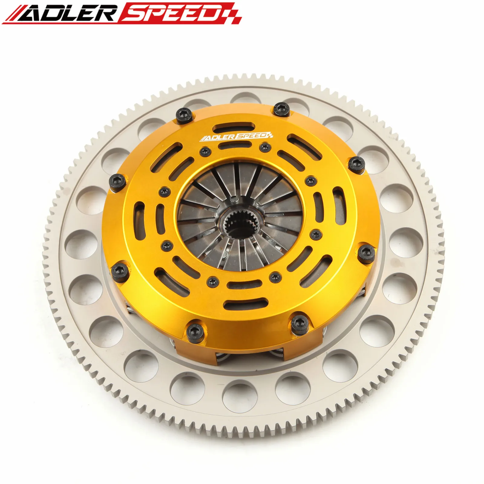 ADLERSPEED RACING CLUTCH TWIN DISC & FLYWHEEL FOR IMPREZA FORESTER BAJA LEGACY OUTBACK 2.5L