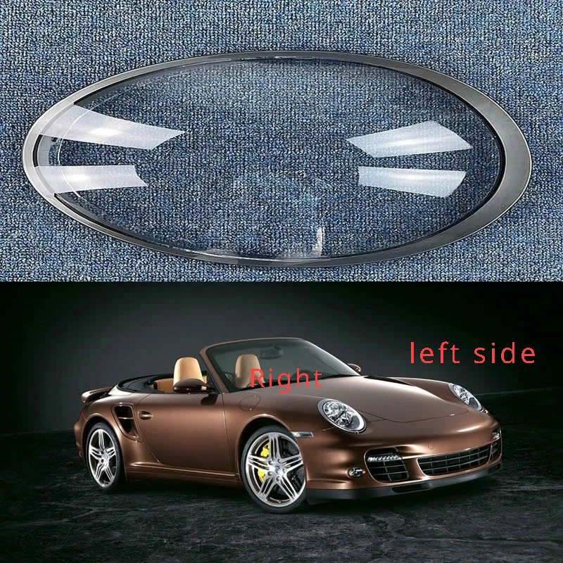 

For Porsche911 2012 2013 2014-2021 Car Accessories Headlight Lens Cover Transparent Lampshade Headlamp Shell Plexiglass