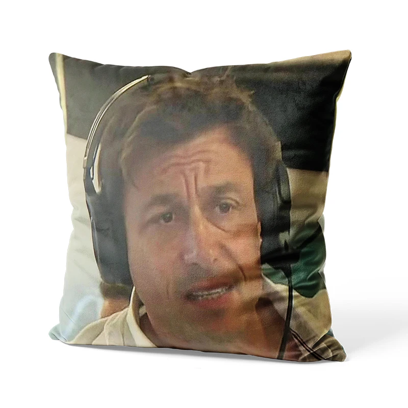 Aertemisi 18'' x 18'' Confused Toto Wolff Square Throw Pillow Cushion Covers Cases Pillowcases 45cm x 45cm