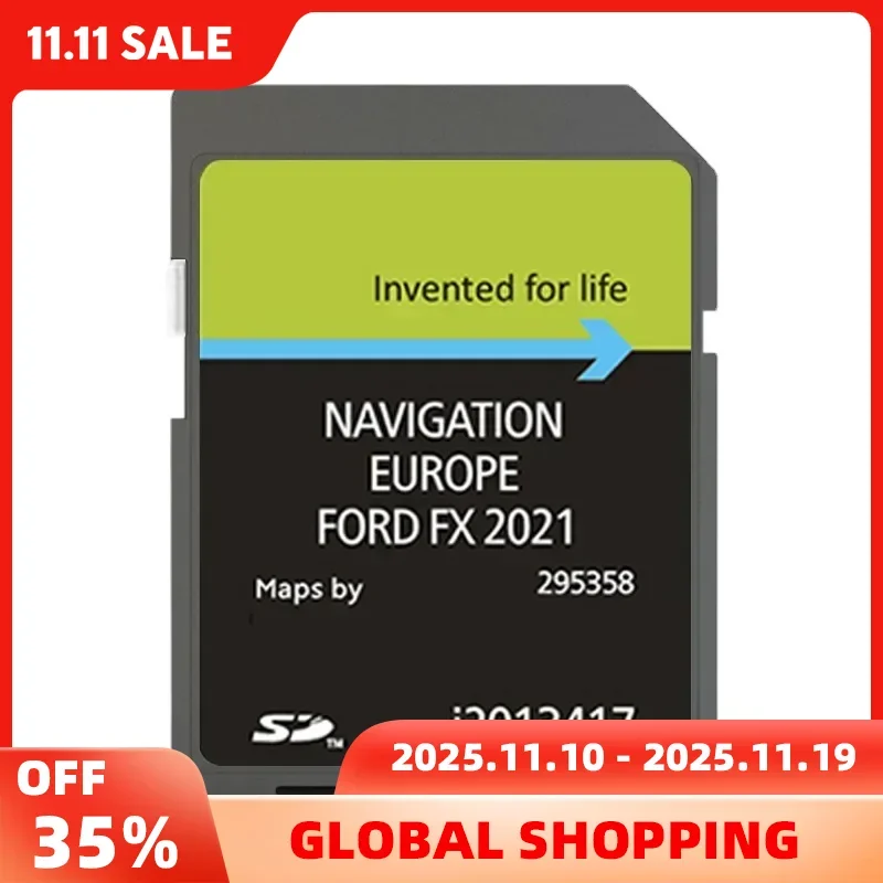 

for Ford FX 2021 GPS Card C-Max Focus Mondeo Kuga Galaxy Transit Bosch i2013417 SAT Navigation SD Card