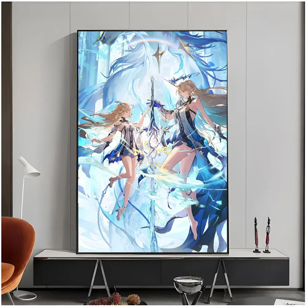Video Game Action Wuthering Waves Poster Living Room Bedroom Decorative Print Unframed Decor