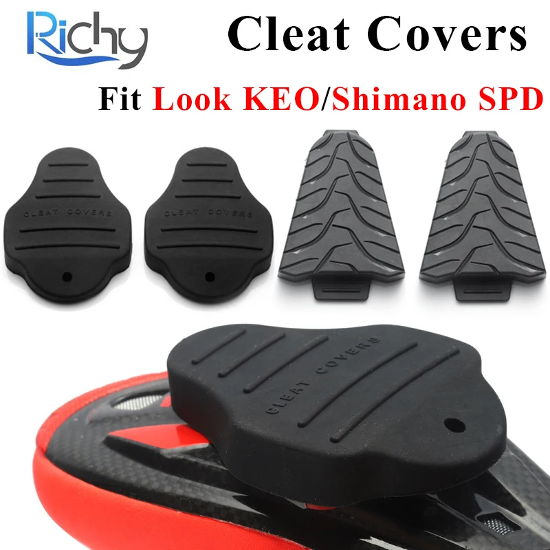 1 Pair Bicycle Pedal Cleats Cover fit SPD Pedal Cycling Shoes Cleats Protector for Shimano SPD Road Bike Lock Pedal Cleats Cover