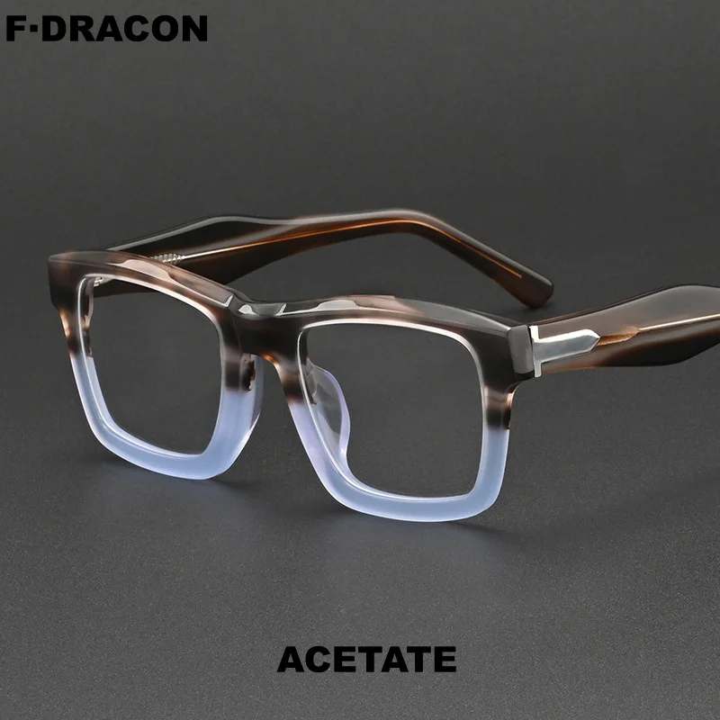 

New Plate Eyeglass Frame Fashion Square Men's And Women's Eyeglass Frame High-quality Optical Prescription Eyeglass Frame 9102