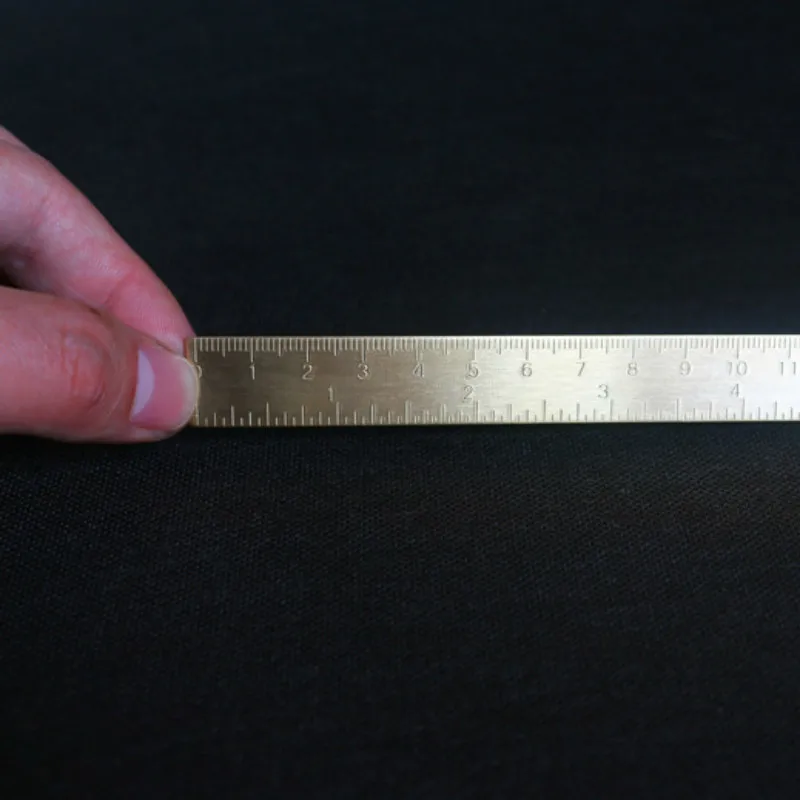 15cm Mini Copper Ruler Pure Brass Ruler Vintage Bookmark Ruler EDC Drafting Supplies Straight Ruler