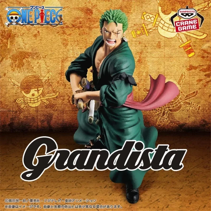 In Stock Original BANDAI Banpresto Grandista One Piece Figure Roronoa Zoro Anime Figure Model Toys Collection Ornaments Gifts