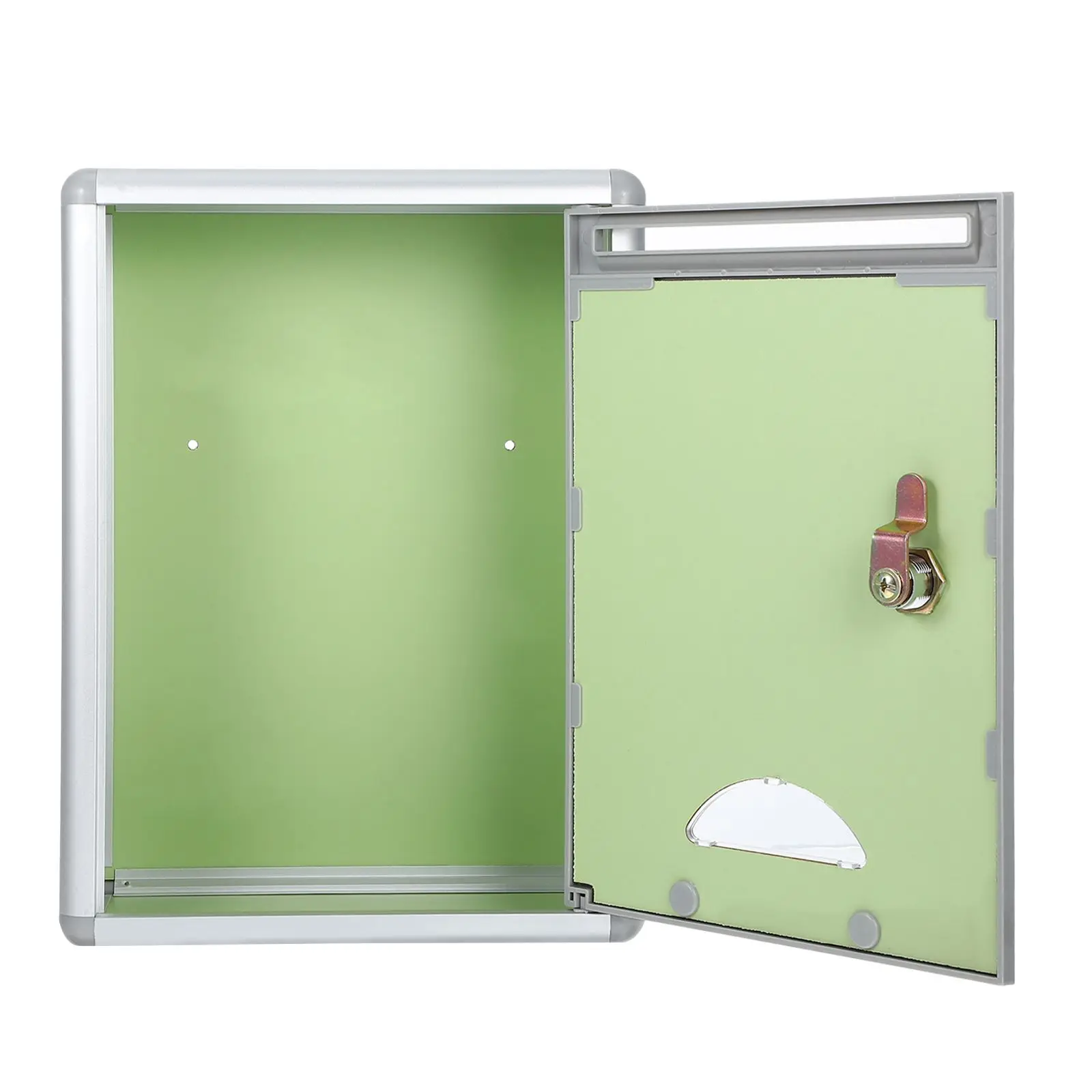 

Wall Mountable Aluminium Alloy Mailbox Lightweight Waterproof Post Box for Mail Money Checks Company Use Garden