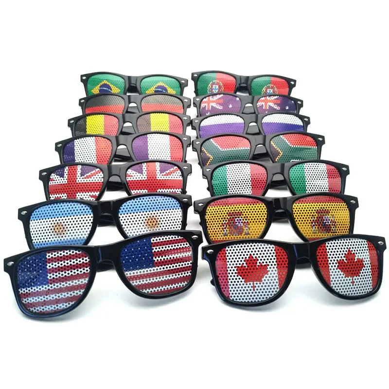 National Flag Sunglasses Men Football Basketball Game Fan Decorative Glasses Women Party Festival Independence Day Eyewear