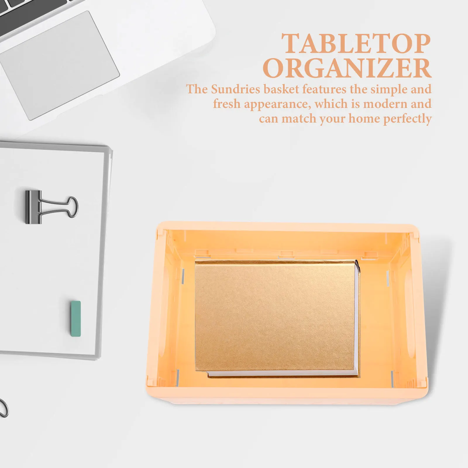 

Sundries Storage Basket Collapsible Desktop Organizer Multipurpose Household Storage Box Sundries Organizer Box for Home Office