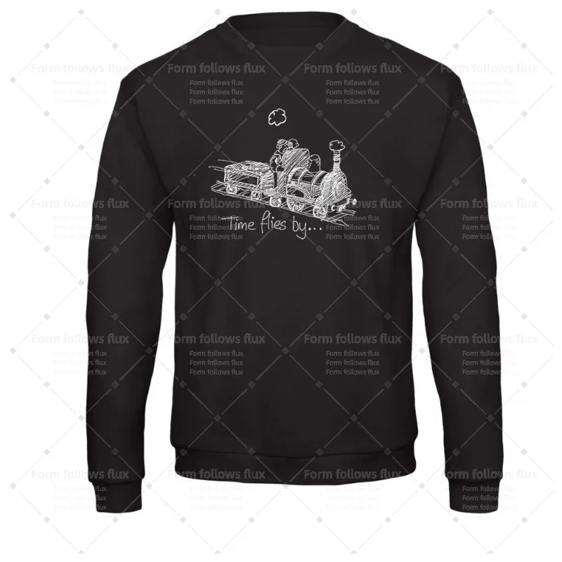 

2026 men T-Shirt Hoodie Time Flies By – Chigley Back in the day British Comedy Children's TV Dads Family Father's Day Kids Hand