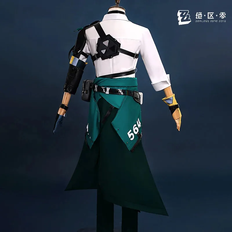 Zenless Zone Zero أزياء Harumasa التأثيرية شعر مستعار عقال المختنق قفازات zzz زي حفلة الهالوين كرنفال ملابس الرجال والنساء
