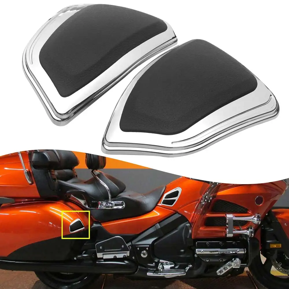 

ABS & Rubber Rear Saddlebag Kick Scuff Protectors Cover Trim For Honda Gold Wing GL1800 GL 1800 F6B 2012-2017 Motorcycle