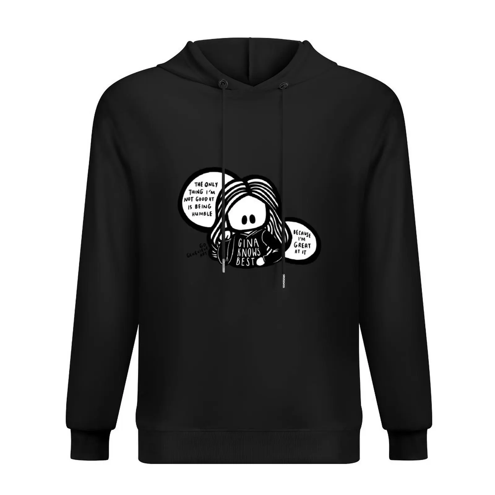 

B99 Gina Knows Best Hoodie autumn new products korean clothes men clothes japanese style graphic hoodies