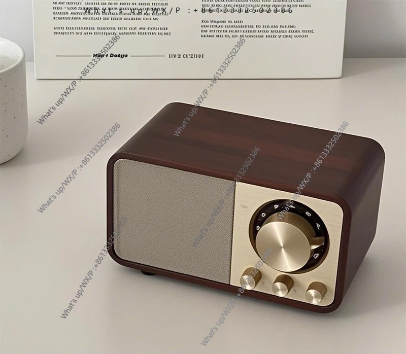 

Небольшой деревянный Bluetooth-динамик в стиле ретро, портативный орех, официальная стандартная конфигурация.