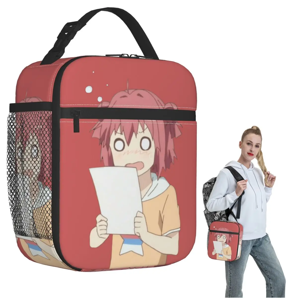 

Термосумка для обедов Akari From Yuru Yuri Anime для женщин и детей, портативный контейнер для еды, термосумка-тоут