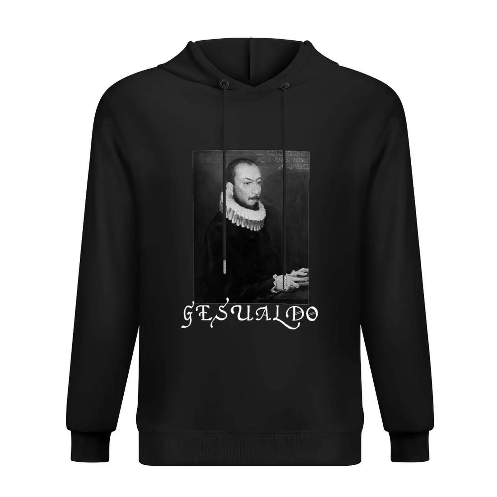 

Carlo Gesualdo Black Metal Style Logo Hoodie men wear autumn clothes graphic t shirts men mens clothing tracksuit men