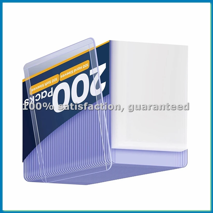 200 Packs Card Sleeves for Cards,Baseball Card Protectors,Trading Card Sleeves for Baseball, Football Cards-A51M