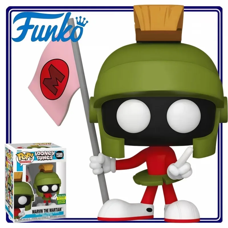 Figura de acción de vinilo Funko Pop Looney Tunes Marvin The Martian, decoración de escritorio coleccionable, regalo de cumpleaños para aficionados y coleccionistas