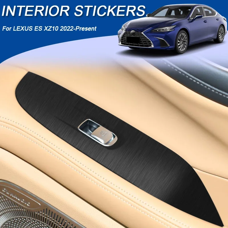 Car Carbon Interior Sticker Window Lifting Panel Decal Gear Door Protective Film Auto Accessory For LEXUS ES XZ10 2022-2026 LHD