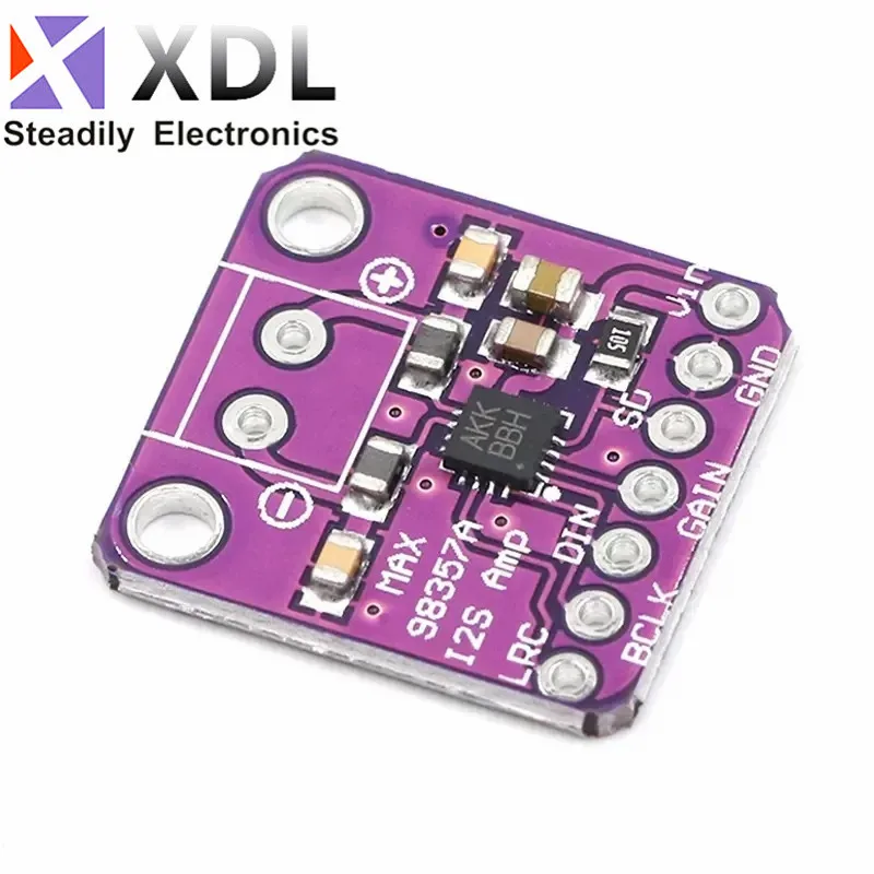 Max98357 3w Class D Amplifier Breakout Interface I2s Dac Decoder Module Filterless Audio Board For Raspberry Pi Esp32