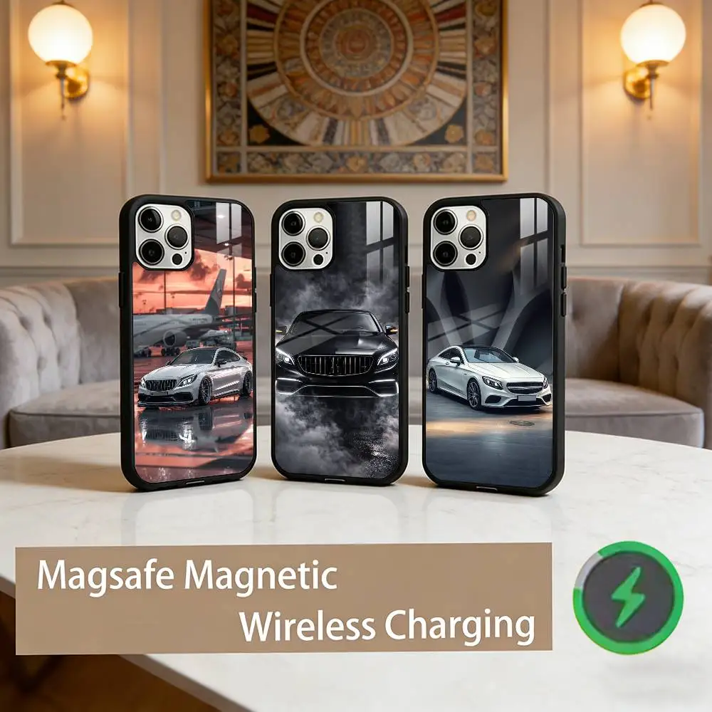 

cls 63 cool car Phone Case For iPhone17,16,15,14,13,12,11 Plus,Pro Max Magnetic For Magsafe Wireless Charging