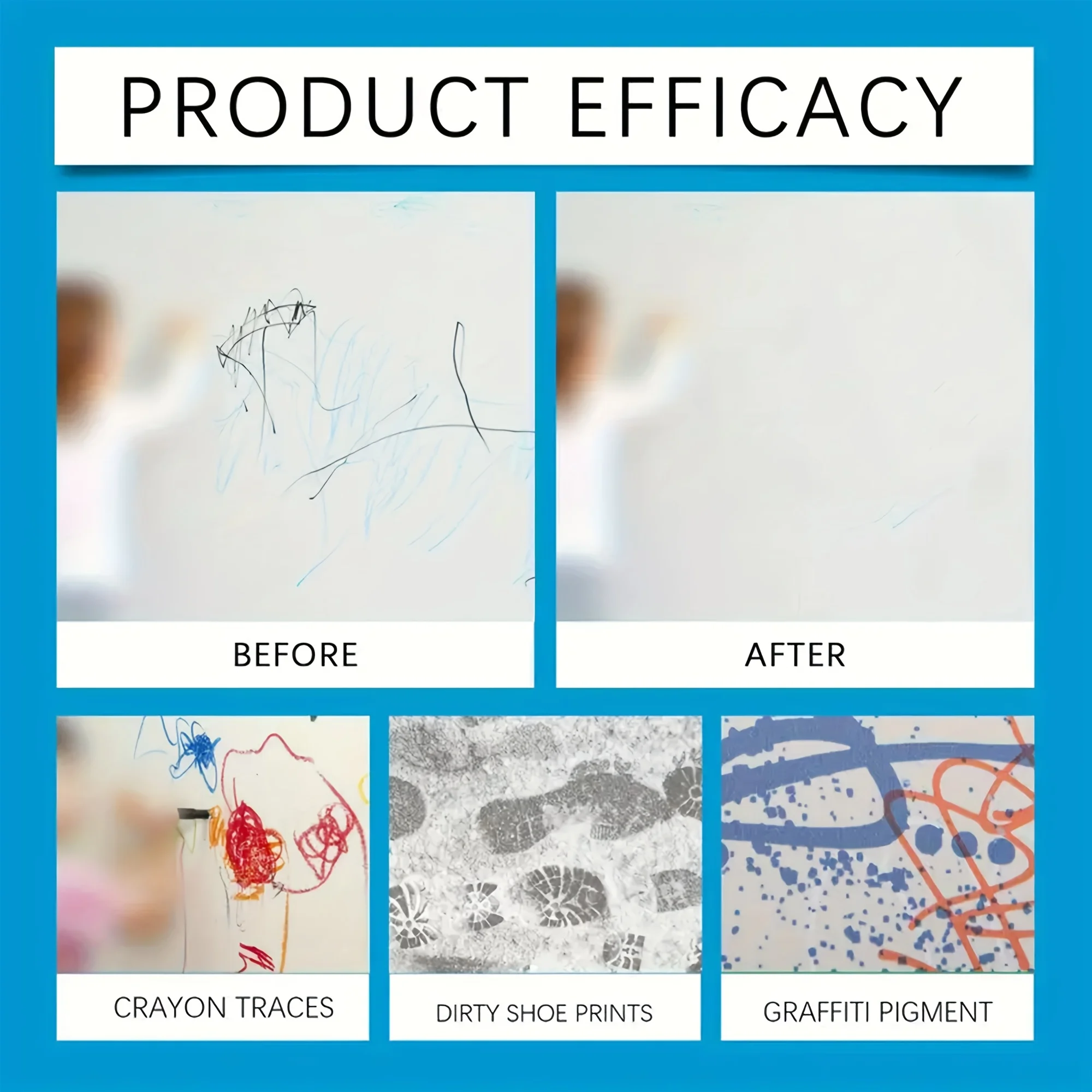 Multi-Purpose Wall Polish: Effortlessly Removes Brush Marks, Wall Graffiti, And Stains. Restores Walls to Pristine Condition