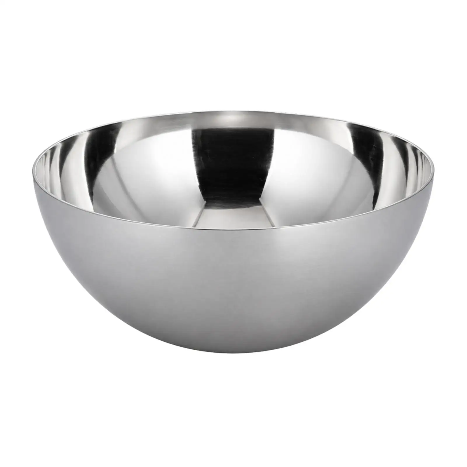 Stainless Steel Serving Bowl for Noodles and Soup Large Metal Salad Bowl for Restaurant Hotel Family Kitchen