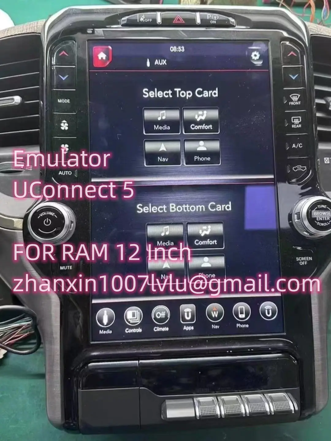 Decoder For Harman Uconnect 5 12 Inch LCD Display Dodge RAM 1500 2500 3500 Radio Test Bench Tools