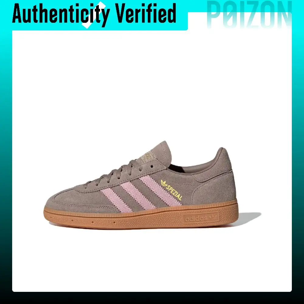 Adidas Originals HANDBALL SPEZIAL Abrasion Resistant Abrasion Resistant Low top Skateboard Shoes Women's Umber JR3082