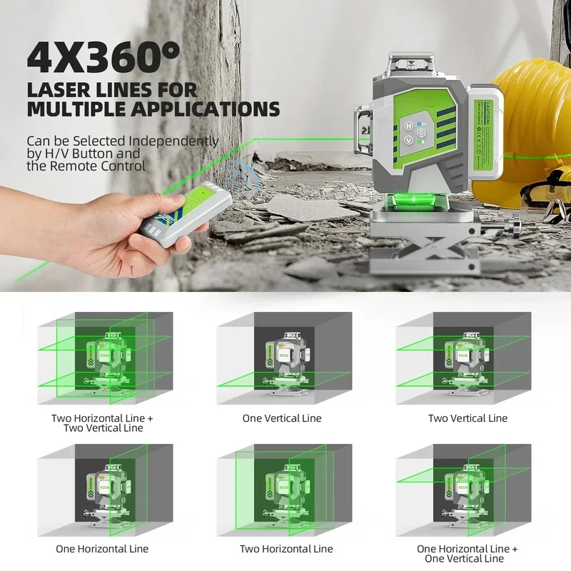 Level Rotary Self Leveling Construction Site Land Set With Usb Type C Rechargele