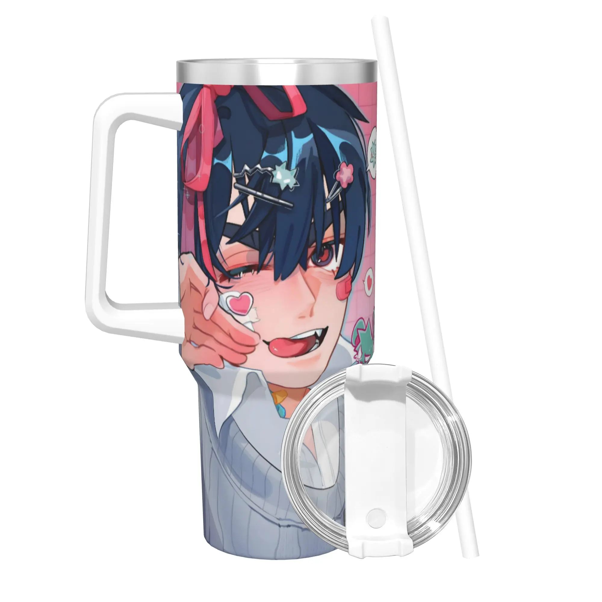 40OZ Stainless Steel Tumbler Aliens Stages Anime Thermal Cups  Heat Preservation Hot Drinks Car Mugs Travelist Water Bottle
