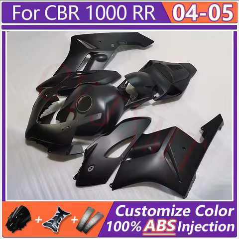 Full Cover Motorcycle Fairing Kit for Honda CBR1000RR CBR1000 F5 2004 2005 Matte Black Fairings CBR 1000 RR 04 05 Bodywork Shell