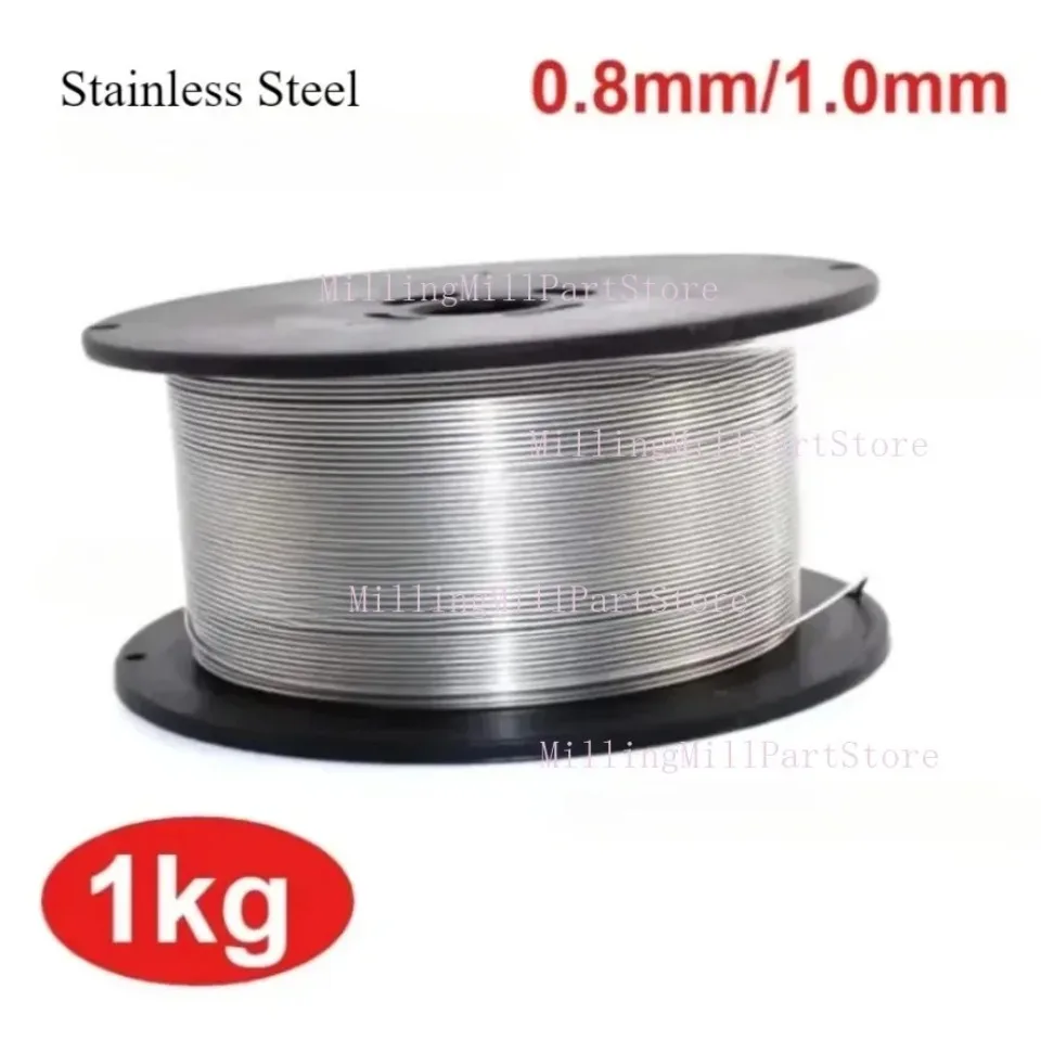 Gasless 304 Stainless Steel Wire Flux Core Wires 0.8mm/1.0mm/1.2mm 1kg Self-Shielded No Gas Iron Welding Machine Welder