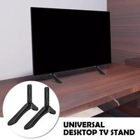 Universal Table Top Stand Base TV Legs For Most LCD LED Plasma Flat Screen TVs Height Adjustable Leg TV Replacement Stand 88lbs