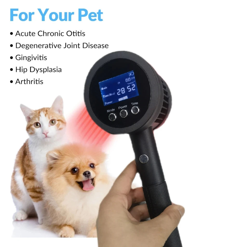 

Dual-Wave Pet Laser Pain Relieve Device 650nm/808nm Non-Heat Comfort Care for Dogs & Cats Home Animal Wellness Tool