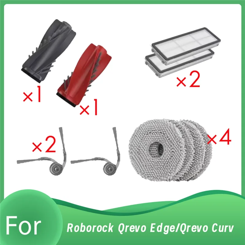BAAN-10 pezzi per Roborock Qrevo Edge/Qrevo Curv accessori per aspirapolvere accessori ultra durevoli efficienza di pulizia migliorata