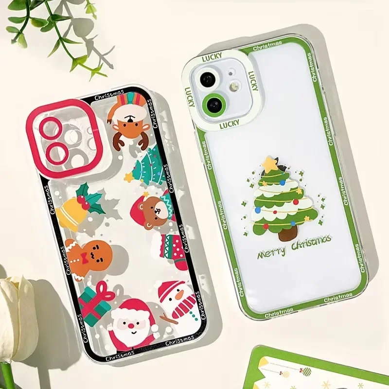 Christmas Pattern Case For Samsung Galaxy A54 A34 A24 A14 A13 A53 A33 A73 A23 A05 A05S A72 A52 A52S A32 A22 A12 A51 A71 TPU Etui