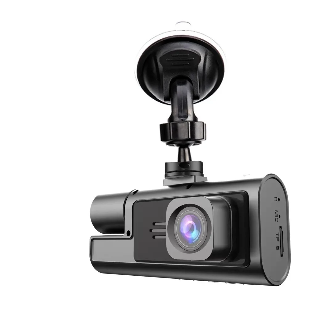 Przednia i wbudowana kamera samochodowa DVR z nagrywaniem 1080P z przodu i 720P z tyłu, 140 stopni ° Obiektyw szerokokątny, noktowizor, kamera samochodowa HD — 2