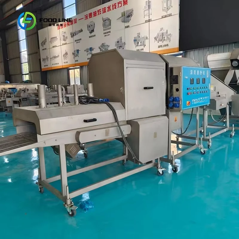 Customized Industrial Automatic Frying Production Line Commercial Automatic Constant Temperature Frying Equipment