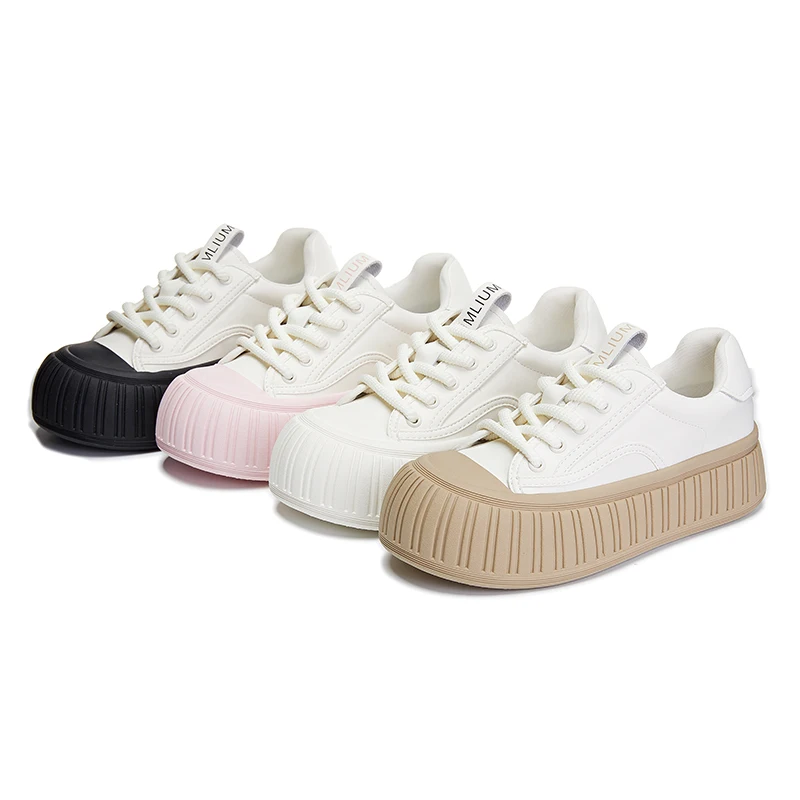 AIYUQI Women Sneakers Genuine Leather Spring 2024 New Casual Sneakers Women Platform Straps Fashion Sneakers Women Shoes