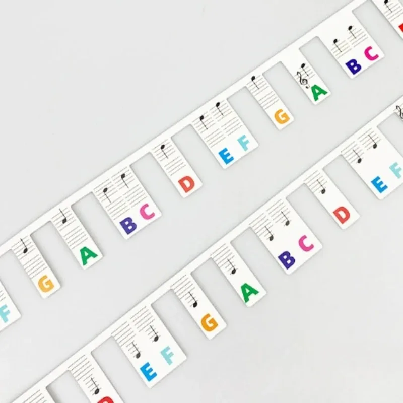 دليل ملاحظة البيانو للمبتدئين للتعلم علامات ملاحظات لوحة المفاتيح القابلة للإزالة 88 مفتاحًا بالحجم الكامل ولا يتطلب ملصقات وقابلة لإعادة الاستخدام