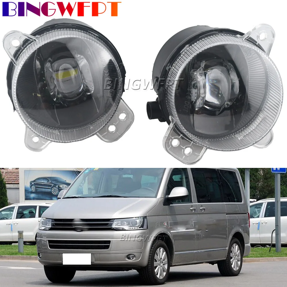 

Waterproof Left & Right Car LED Fog Lights For VW Transporter Multivan Caravelle T5 2003-2009 T6 Auto Front Bumper Fog Lamps