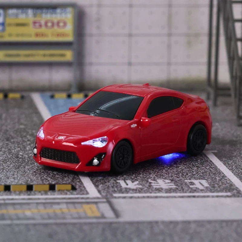 Carro de deriva rc 1/64 ae86 mini desktop controle remoto 2.4g veículo de corrida à deriva brinquedo elétrico meninos carros presente aniversário