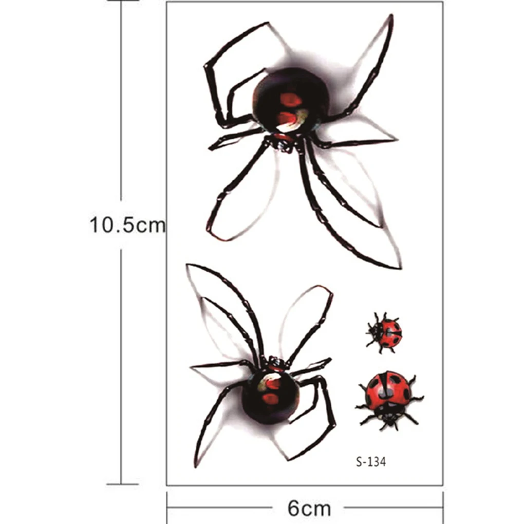 

2 листа, водостойкая временная татуировка «божья коровка»