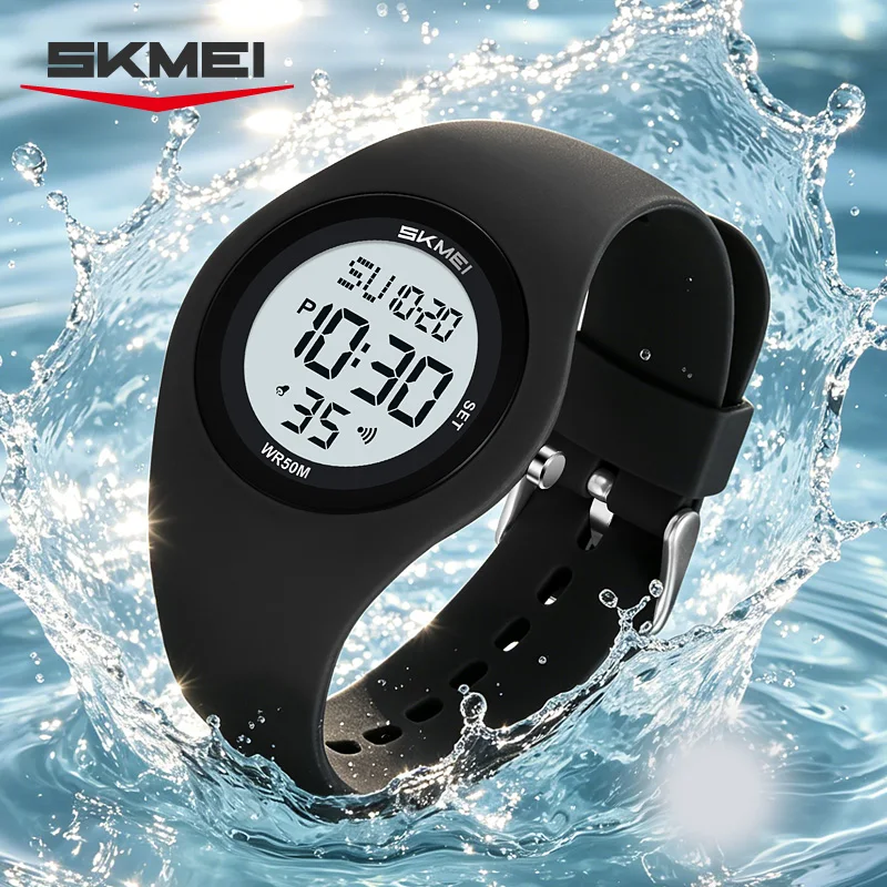 SKMEI 2618 50m Waterproof Multi Functional Student Watch Timing Digital Watch for Boys Girl Sports Silicone Electronic Watch