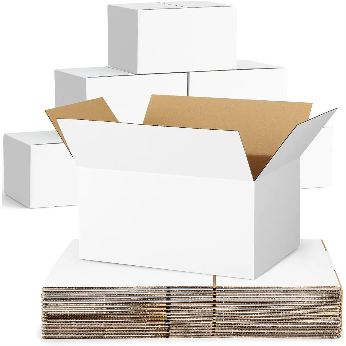 40 Pack Small Shipping Boxes 9x6x4 Corrugated Cardboard Boxes for Packaging with Easy Assembly