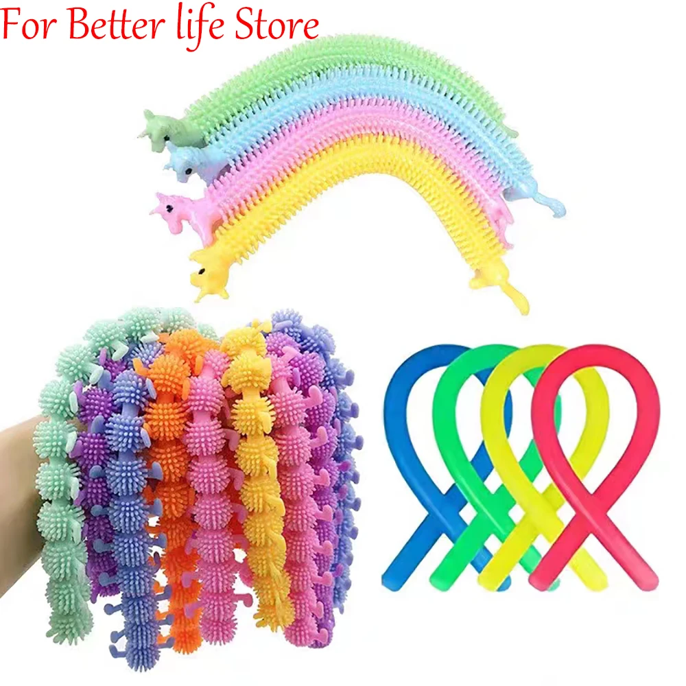 Cartoon Cute Pet Animal LaLaLaLe Bracelet Unicorn Caterpillar TPR Soft Glue Release Decompression Noodles Decompression Toy