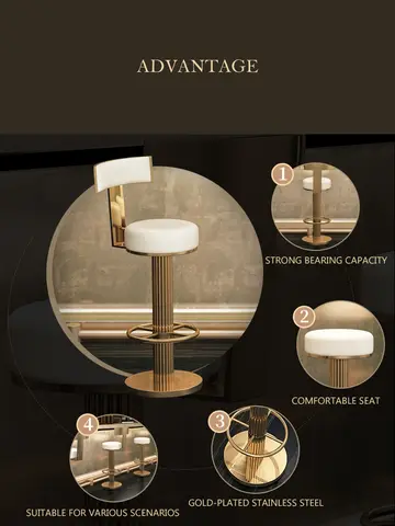 8 best sales काउंटर ऊंचाई बार स्टूल - №4